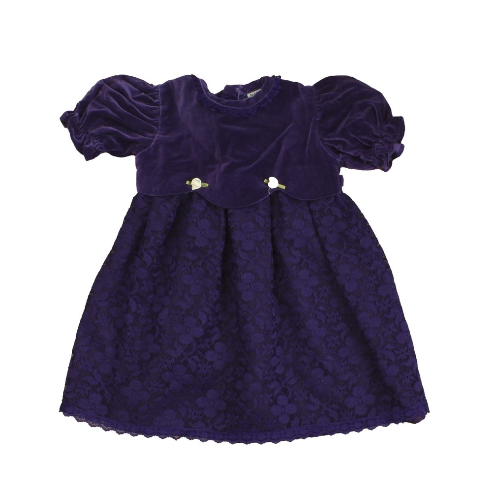 Teddy's Choice Girls Purple Special Occasion Dress size: 12 Months